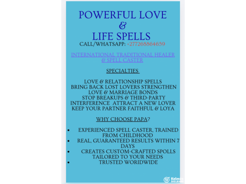   +27716356648A TRADITIONAL HEALER AND A SPIRI